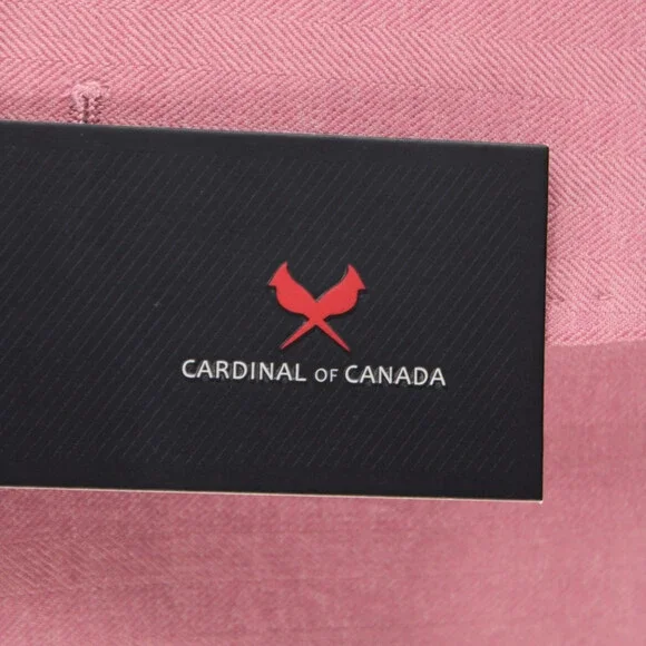 Cardinal of Canada NWT Wool / Silk Sport Coat Size 40R US In Pink Herringbone